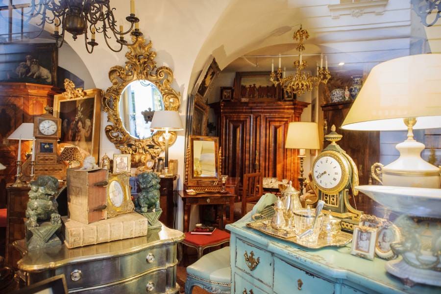 Antique store interior